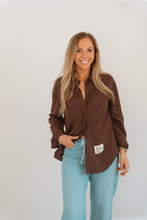 Afbeelding in Gallery-weergave laden, Chocolate striped blouse