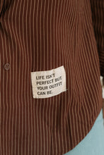 Afbeelding in Gallery-weergave laden, Chocolate striped blouse