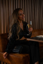 Afbeelding in Gallery-weergave laden, Mila Sparkle Twist Crop Top