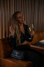 Afbeelding in Gallery-weergave laden, Mila Sparkle Twist Crop Top