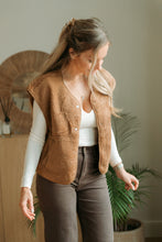 Afbeelding in Gallery-weergave laden, Gilet teddy camel