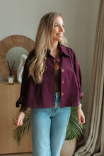 Afbeelding in Gallery-weergave laden, Aubergine cardigan