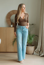 Afbeelding in Gallery-weergave laden, Blue wide leg jeans