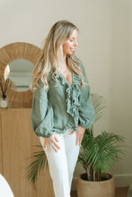 Afbeelding in Gallery-weergave laden, Green blouse