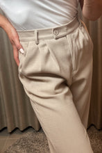Afbeelding in Gallery-weergave laden, Beige linnen look pants
