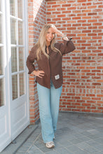 Afbeelding in Gallery-weergave laden, Chocolate striped blouse
