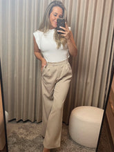 Afbeelding in Gallery-weergave laden, Beige linnen look pants
