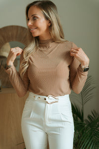 Blouse with glitter dots