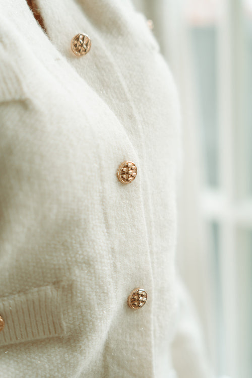 Gold button cardigan