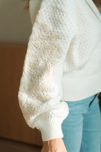 Textured Zip-Up Cardigan
