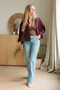 Aubergine cardigan