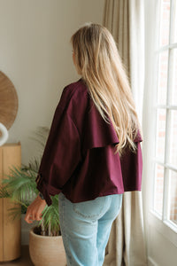 Aubergine cardigan