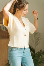 Afbeelding in Gallery-weergave laden, Knitted yellow top
