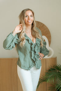Green blouse