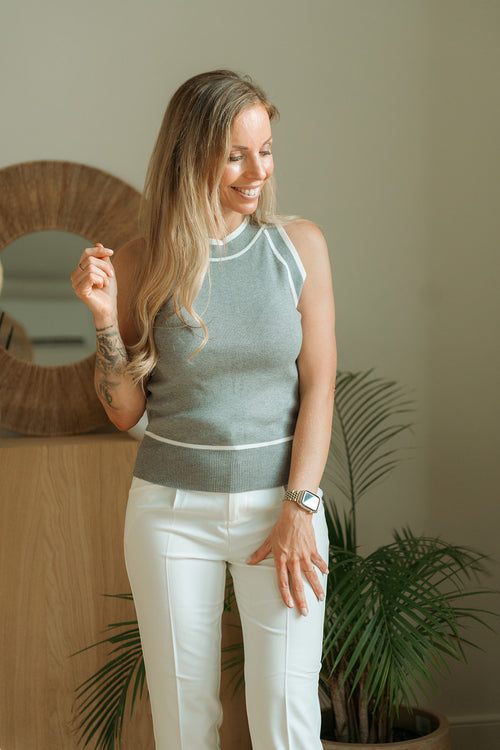 Gray top